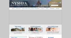 Desktop Screenshot of nyshfa.org