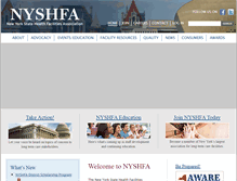 Tablet Screenshot of nyshfa.org